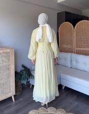 korsajlı vual elbise 3