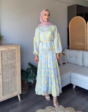 desenli vual elbise 1