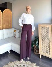 çift kemerli pantolon