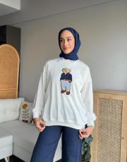 vav ayıcıklı sweatshirt