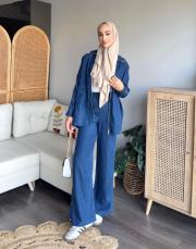 çıt çıtlı jean takım