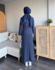 kuşaklı oysho elbise 3