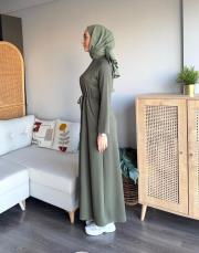 kuşaklı oysho elbise 2